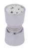 Afbeeldingen van Siro Douchedeurknop metaal - L 34mm/H 58mm/B 34mm chroom glanzend/wit 
