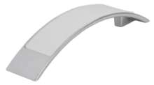 Afbeeldingen van Siro Meubelgreep metaal - boorafstand 96mm/L 137mm/H 26mm/B 30mm chroom glanzend/wit 