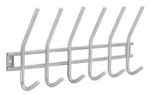 Afbeeldingen van Siro Haaklijst metaal - boorafstand 444mm/L 466mm/H 50mm/B 162mm RVS 