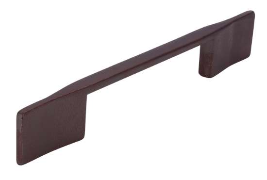 Afbeeldingen van Siro Meubelgreep metaal - boorafstand 128mm/L 214mm/H 30mm/B 10mm roestbruin 