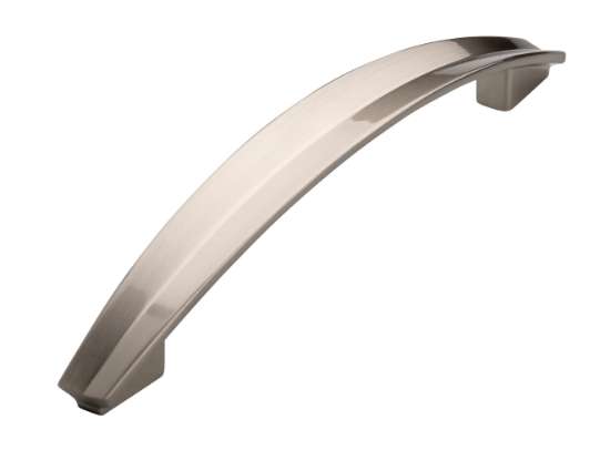 Afbeeldingen van Siro Meubelgreep metaal - boorafstand 160mm/L 204mm/H 32mm/B 24mm RVS effect 