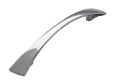 Afbeeldingen van Siro Meubelgreep metaal - boorafstand 128mm/L 184mm/H 24mm/B 22mm chroom glanzend 