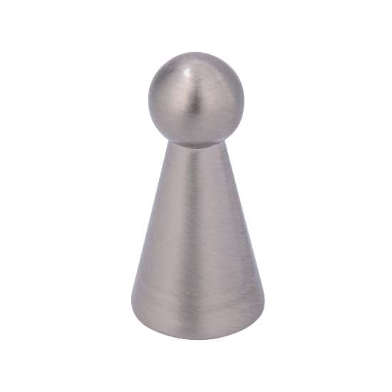 Afbeeldingen van Siro Meubelknop metaal - L 12mm/H 25mm/B 12mm RVS effect 