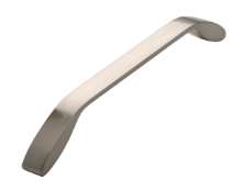 Afbeeldingen van Siro Meubelgreep metaal - boorafstand 192mm/L 209mm/H 30mm/B 15mm RVS effect 