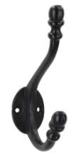 Afbeeldingen van Siro Kapstokhaak metaal - boorafstand 20mm/L 132mm/H 78mm/B 33mm mat zwart 