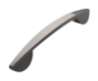 Afbeeldingen van Siro Meubelgreep metaal - boorafstand 160mm/L 201mm/H 29mm/B 19mm zwart chroom glanzend 