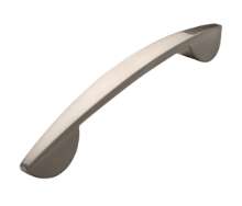 Afbeeldingen van Siro Meubelgreep metaal - boorafstand 160mm/L 201mm/H 29mm/B 19mm RVS effect 