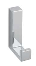 Afbeeldingen van Siro Kapstokhaak metaal - boorafstand 32mm/L 61mm/H 40mm/B 15mm chroom glanzend 