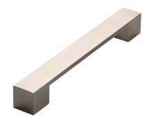 Afbeeldingen van Siro Meubelgreep metaal - boorafstand 160/192mm/L 205mm/H 25mm/B 25mm RVS effect 