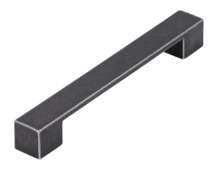 Afbeeldingen van Siro Meubelgreep metaal - boorafstand 160/192mm/L 205mm/H 25mm/B 25mm antiek ijzer 