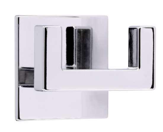 Afbeeldingen van Siro Haak metaal - zelfklevend L 50mm/H 38mm/B 60mm chroom glanzend 