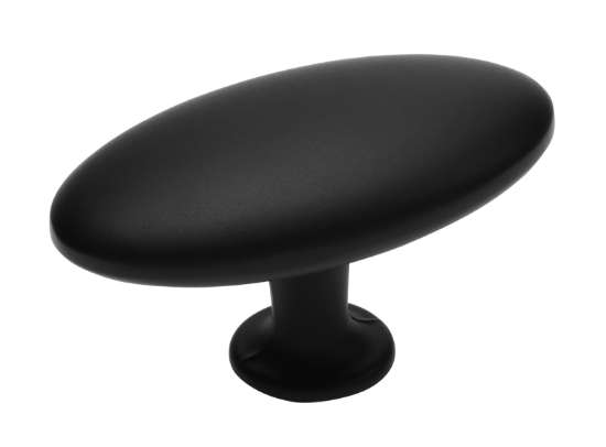 Afbeeldingen van Siro Meubelknop metaal - L 64mm/H 35mm/B 36mm mat zwart 