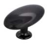 Afbeeldingen van Siro Meubelknop metaal - L 64mm/H 35mm/B 36mm zwart chroom glanzend 