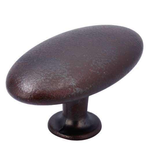 Afbeeldingen van Siro Meubelknop metaal - L 64mm/H 35mm/B 36mm roestbruin 