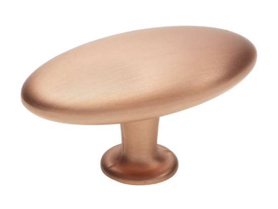 Afbeeldingen van Siro Meubelknop metaal - L 64mm/H 35mm/B 36mm koper mat 