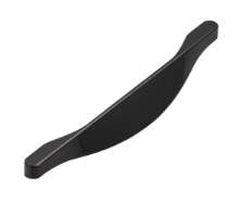 Afbeeldingen van Siro Handgreep metaal - boorafstand 160mm/L 184mm/H 23mm/B 18mm zwart chroom glanzend 