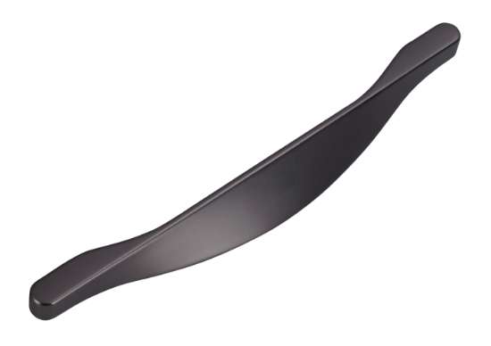 Afbeeldingen van Siro Handgreep metaal - boorafstand 160mm/L 184mm/H 23mm/B 18mm mat zwart chroom 