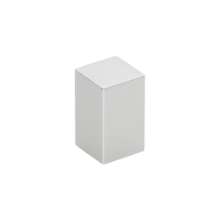 Afbeeldingen van Siro Meubelknop metaal - L 12mm/H 20mm/B 12mm mat aluminium 