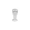 Afbeeldingen van Siro Meubelknop metaal - L 10mm/H 22mm/B 10mm chroom glanzend 