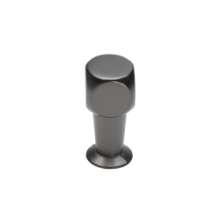 Afbeeldingen van Siro Meubelknop metaal - L 10mm/H 22mm/B 10mm mat zwart chroom 