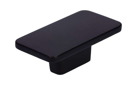 Afbeeldingen van Siro Meubelknop metaal - L 58mm/H 22mm/B 33mm mat zwart 
