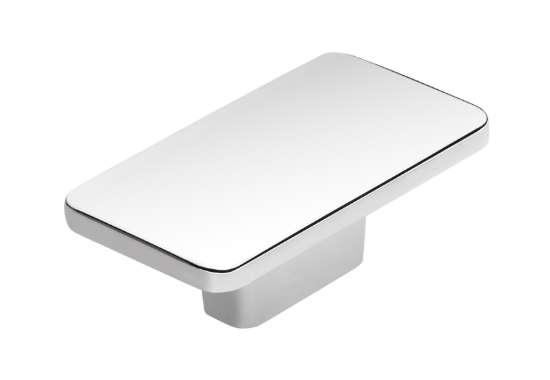 Afbeeldingen van Siro Meubelknop metaal - L 58mm/H 22mm/B 33mm chroom glanzend 