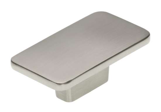 Afbeeldingen van Siro Meubelknop metaal - L 58mm/H 22mm/B 33mm RVS effect 