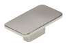 Afbeeldingen van Siro Meubelknop metaal - L 58mm/H 22mm/B 33mm RVS effect 