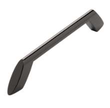 Afbeeldingen van Siro Meubelgreep metaal - boorafstand 160mm/L 192mm/H 33mm/B 12mm zwart chroom glanzend 