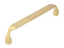 Afbeeldingen van Siro Meubelgreep metaal - boorafstand 160mm/L 170mm/H 31mm/B 15mm goud geborsteld 