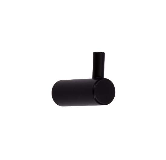 Afbeeldingen van Siro Kapstokhaak metaal - L 28mm/H 40mm/B 14mm mat zwart 