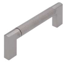 Afbeeldingen van Siro Meubelgreep metaal - boorafstand 96mm/L 110mm/H 32mm/B 12mm mat RVS effect 
