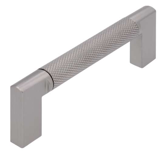 Afbeeldingen van Siro Meubelgreep metaal - boorafstand 96mm/L 110mm/H 32mm/B 12mm mat RVS effect 