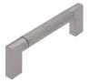 Afbeeldingen van Siro Meubelgreep metaal - boorafstand 96mm/L 110mm/H 32mm/B 12mm mat RVS effect 