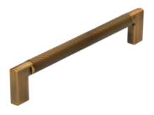 Afbeeldingen van Siro Meubelgreep metaal - boorafstand 160mm/L 174mm/H 32mm/B 12mm antiek messing 