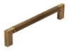 Afbeeldingen van Siro Meubelgreep metaal - boorafstand 160mm/L 174mm/H 32mm/B 12mm antiek messing 