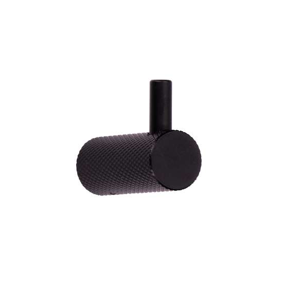 Afbeeldingen van Siro Kapstokhaak metaal - L 30mm/H 40mm/B 16mm mat zwart 
