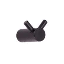 Afbeeldingen van Siro Kapstokhaak metaal - L 26mm/H 40mm/B 34mm mat zwart 