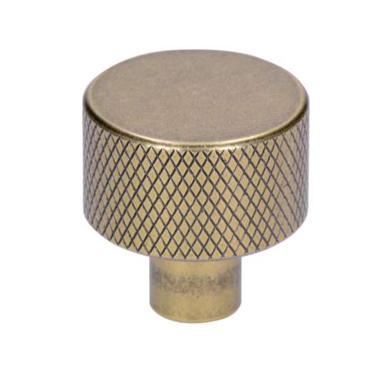 Afbeeldingen van Siro Meubelknop metaal - L 24mm/H 25mm/B 24mm vintage goud 
