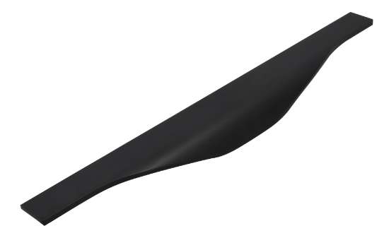 Afbeeldingen van Siro Handgreep metaal - L 245mm/H 43mm/B 13mm mat zwart 