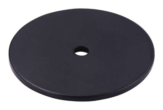 Afbeeldingen van Siro Onderplaat metaal - L 42mm/H 2mm/B 42mm mat zwart 