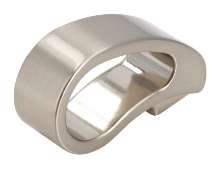 Afbeeldingen van Siro Meubelknop metaal - L 45mm/H 30mm/B 15mm RVS effect 