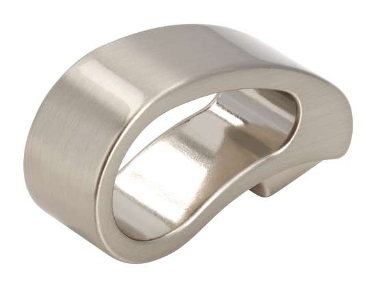 Afbeeldingen van Siro Meubelknop metaal - L 45mm/H 30mm/B 15mm RVS effect 