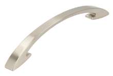 Afbeeldingen van Siro Meubelgreep metaal - boorafstand 160mm/L 189mm/H 34mm/B 15mm RVS effect 
