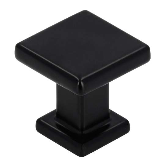 Afbeeldingen van Siro Meubelknop metaal - L 20mm/H 21mm/B 20mm mat zwart 