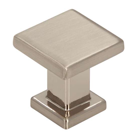 Afbeeldingen van Siro Meubelknop metaal - L 20mm/H 21mm/B 20mm RVS effect 