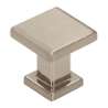 Afbeeldingen van Siro Meubelknop metaal - L 20mm/H 21mm/B 20mm RVS effect 