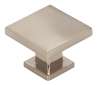 Afbeeldingen van Siro Meubelknop metaal - L 30mm/H 23mm/B 30mm RVS effect 