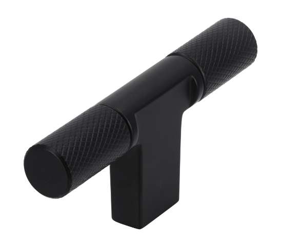 Afbeeldingen van Siro Meubelknop metaal - L 72mm/H 32mm/B 12mm mat zwart 