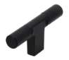 Afbeeldingen van Siro Meubelknop metaal - L 72mm/H 32mm/B 12mm mat zwart 
